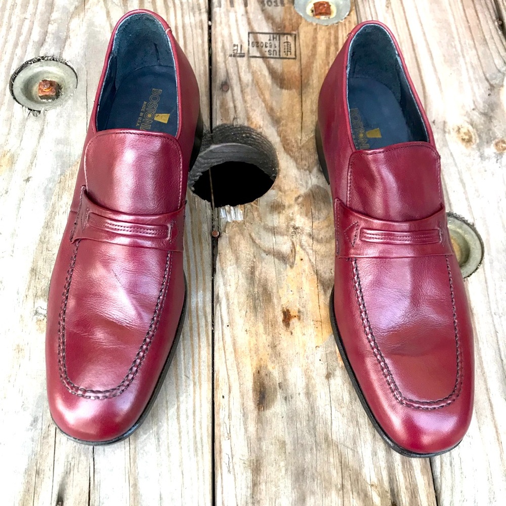 New Old Stock Mens Bostonian Vintage Cordovan Loafers Wow! 10AA